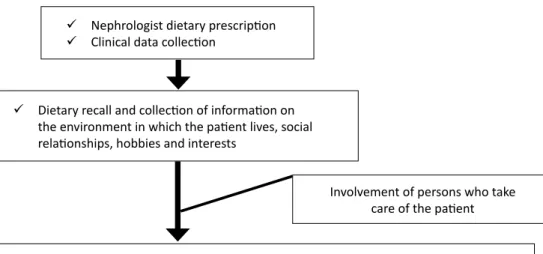 Fig. 1 - Nutritional counseling for patients with chronic kidney disease: a hypothetical path for the renal dietitian
