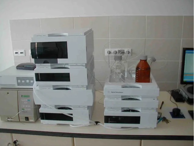 Şekil 3.1   Agilent Technologies 1200 serisi (Quarternary pompası, Diode Array ve Multiple 