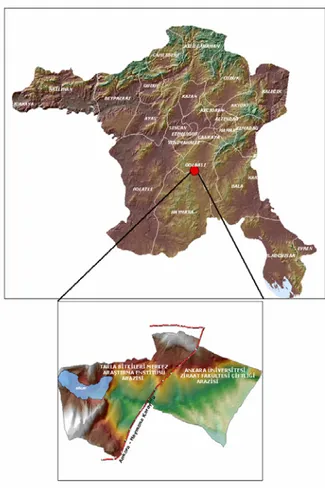 Şekil 1. Araştırma alanının konum haritası