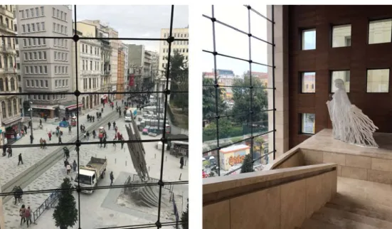 Figure 7. Two Sculptures interacts: “50 th  Anniversary of Turkish Republic” by Prof. Dr