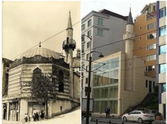 Şekil 2. Süheyl Bey Cami Restorasyon Öncesi ve Sonrası 