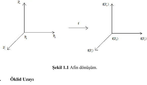 Şekil 1.1 Afin dönüşüm. 