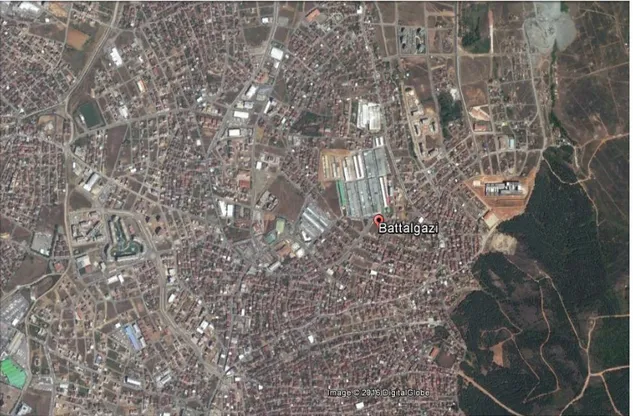 Şekil 12: Battalgazi Mahallesi Google Earth Görüntüsü, 2015 Yılı