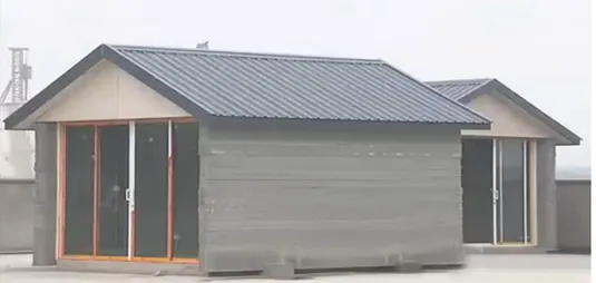 Şekil 2.3. Win Sun Şti. 3 boyutlu beton yazıcı kullanılarak yaptığı evler (yhbm, 2016)