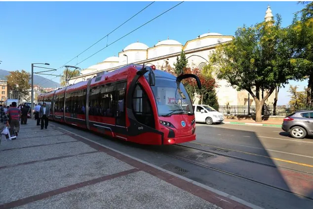 Şekil 1.1. Bursa’da kullanılan İpekböceği Tramvayının fotoğrafı. 
