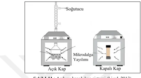 Şekil 1.11 : Açık ve kapalı kap sistemi (Li vd. 2013) 