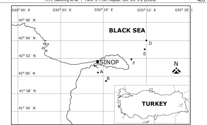 Figure 1. Studying area and sampling stations.