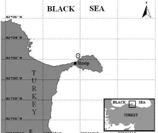 Figure 1. The map of Turkey where samples of Cystoseira spp.  Ulva spp. and Zostera spp