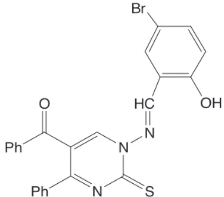 Figure 1. Structure of the Schiﬀ base ligand.