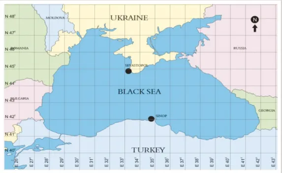 Figure 1. Map of the sampling areas. 