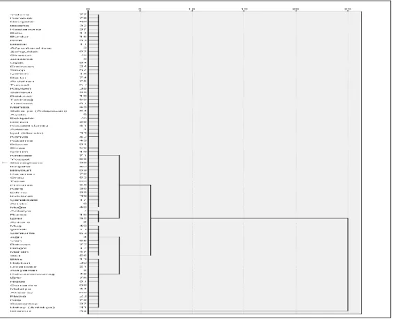 Şekil 5. Tam bağlantı tekniğine ait dendogram