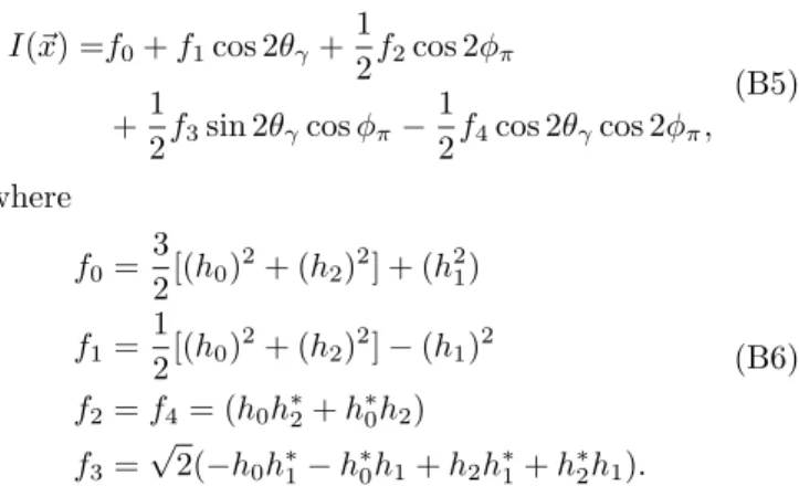 TABLE III. The constant factors in Eq. (B1) are given here. c J γ ,λ γ 0,0 = 1 c 1,±1 2,0 = q 1 10 c 2,±12,0 = ± q 3 10 c 3,±12,0 = q 6 35 c 1,±1 2,1 = q 3 10 c 2,±12,1 = ± q 1 10 c 3,±12,1 = − q 8 35 c 1,±1 2,2 = q 3 5 c 2,±12,2 = ∓ q 15 c 3,±12,2 = q 1 3