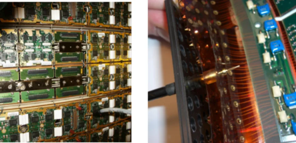 Figure 14. Readout electronics boards on