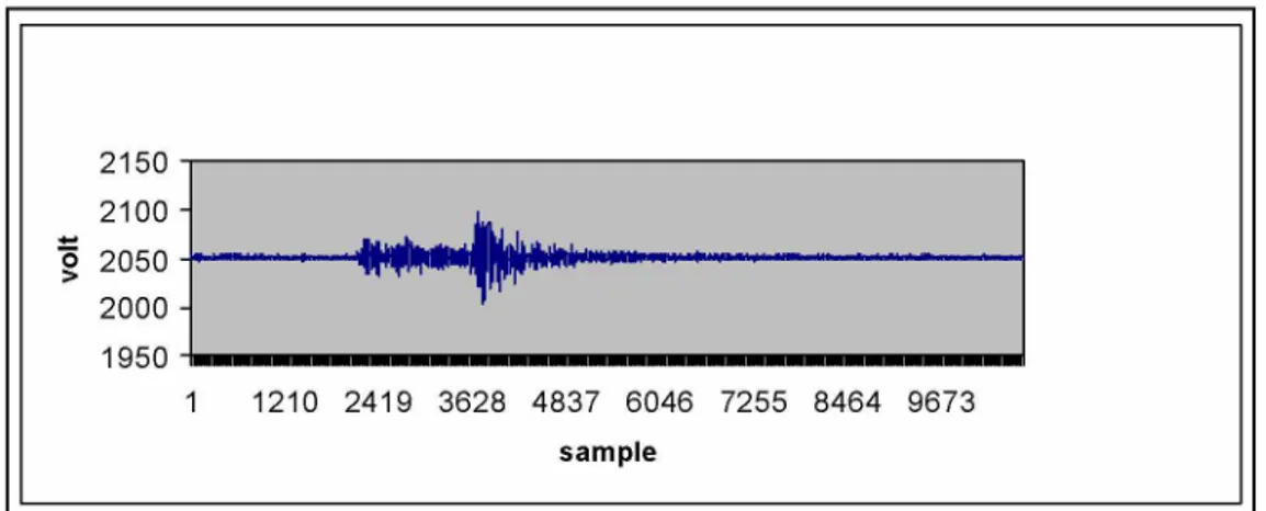 Şekil 5.İ nternet  ortamı nda iletilen  deprem data örneği