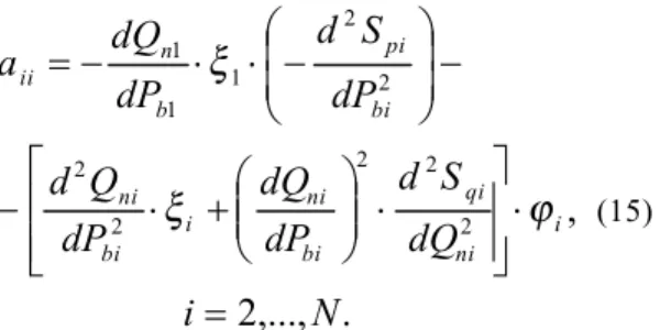 Table 1 Coefficients of 2 nd  degree polynomials of the  characteristics for plant’s own operating needs