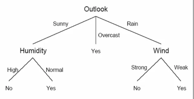 Figure 5.4  Final decision tree for weather data set 