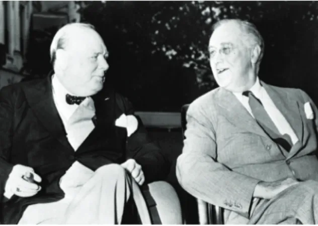 Figure 5.1  Winston Churchill and Franklin D. Roosevelt,  Source:  http://ww2today.com/