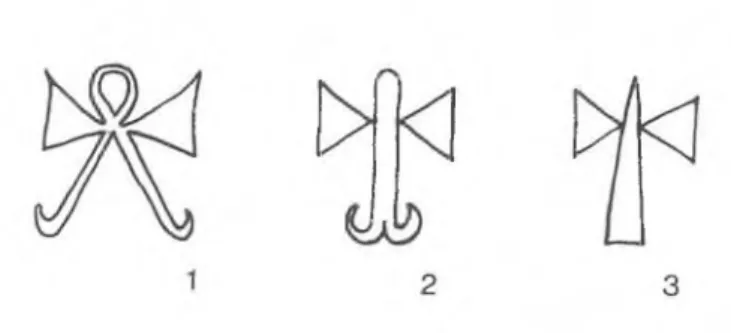 Abbildung 4:  Verschiedene  Formen von  Lebenszeichen.  1)  L.  369; 2)  L.  441;  3)  L