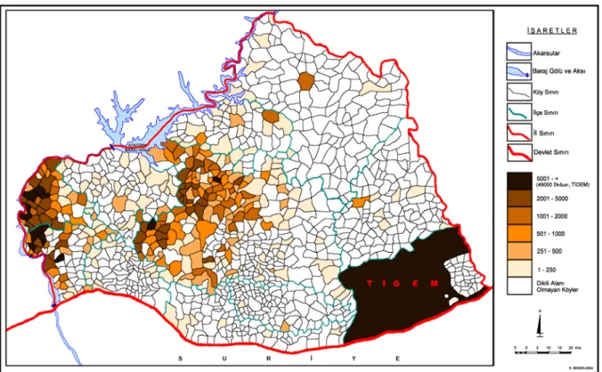 Çizelge 2. Şanlıurfa ilinde tarım alanlarının     