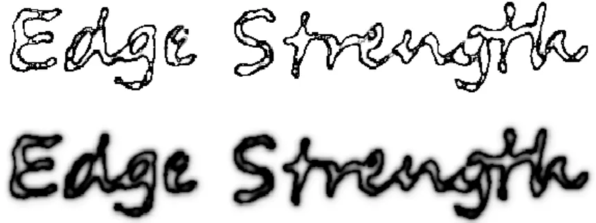 Figure 1. Top: A sample image, bottom: ESF of the image. 