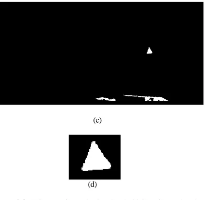 Figure 2.3 (a) Image after red color threshold (b) After regional color 