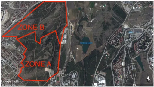 Figure 6. Studied area view in 2015 (before constructions) 