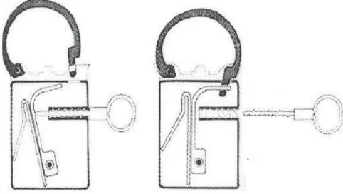 Figure 6. Inside structure of the screw motioned lock mechanism [5] 3.5. (K; A) = (DH; T) Lock Motion
