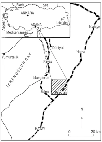 Figure 2. Simplified geological map of the study area (Simplified from Kop, 1996).