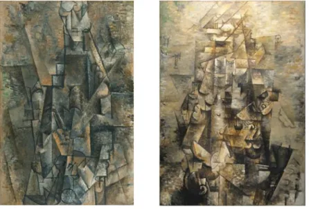 Figure 7. Picasso‘s The Clarinet Player, 1911 and Braque‘s The Portuguese, 1911 [URL-3 &amp; URL-4]  Taking into account all these definitions and interpretations, transparency leads up to broad meanings