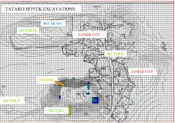 Fig. 2.—Topographical Plan of Tatarlı Höyük. 