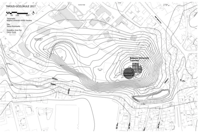 Fig. 4: Tarsus-Gözlükule. Topographic plan (© Tarsus-Gözlükule Project).