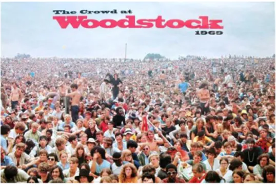 Şekil 3.4 : 1969 Yılında Gerçekleştirilen Woodstock Müzik Festivali Alanı   Kaynak:  &lt;  https://sanatkaravani.com/dunyanin-en-kalabalik-10-konseri/&gt;, alındığı tarih: 04.09.2019 
