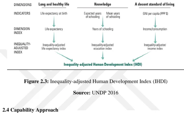 Figure 2.3: Inequality-adjusted Human Development Index (IHDI)  Source: UNDP 2016 