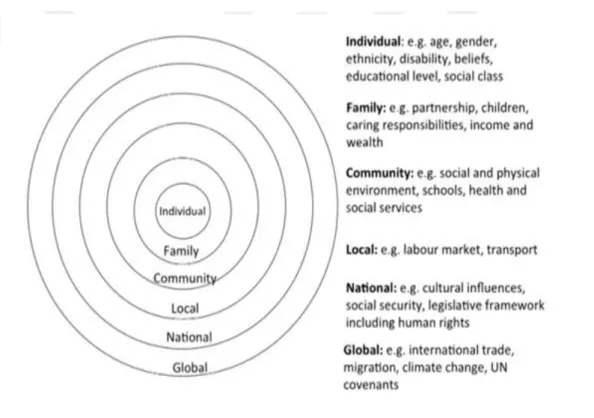 Figure 2.4: The Capability Set of an Individual as Enhancer and Constrain  Source: (Burchardt 2015) 