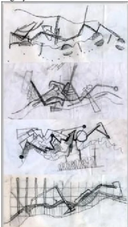 Figure 6. Preliminary sketches of the design 