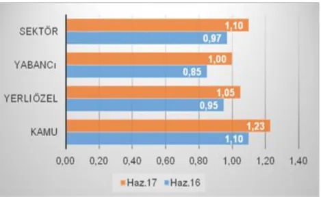 ġekil 5.4: Sermaye Gruplarına göre Türk Bankacılık Sektörü Aktif Kârlılık Verileri  (Haziran 2016-Haziran 2017) 