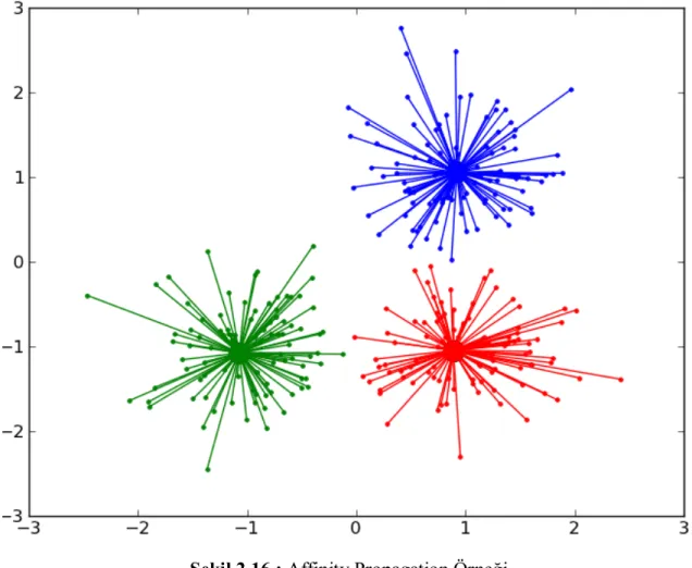 Şekil 2.16 : Affinity Propagation Örneği 