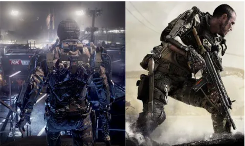 Şekil 3.4 : Call Of Duty Advanced Warfare adlı oyunda kullanılan iki farklı Exo-suit 