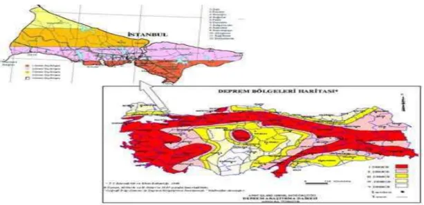 ġekil 2.2: Deprem Bölgesi Haritası          