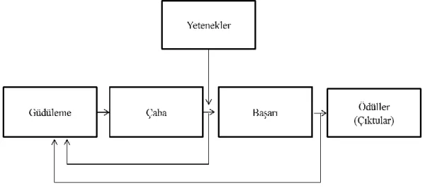 ġekil 2.7: Vroom‟un Güdülenme ve Davranış İlişkileri  