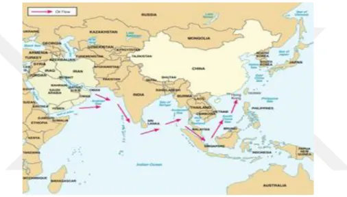Şekil 3.1: Malacca Boğazı Haritası