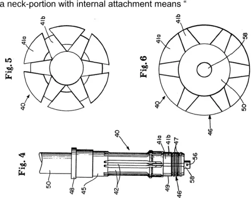 ġekil 76.Patent, Expandable core pin for blow-molding a container having... 