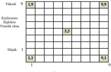 Şekil 3.1: Yönetim Tarzı Matriksi 