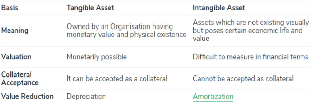 Figure 4.6: Tangible Asset VS Intangible Asset 