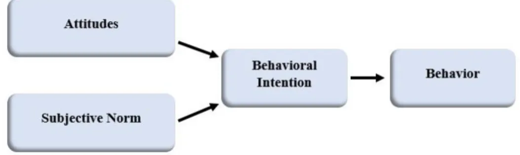 Figure 2. 3: Theory of Reasoned Action Adopted From (Madden et al., 1992). 