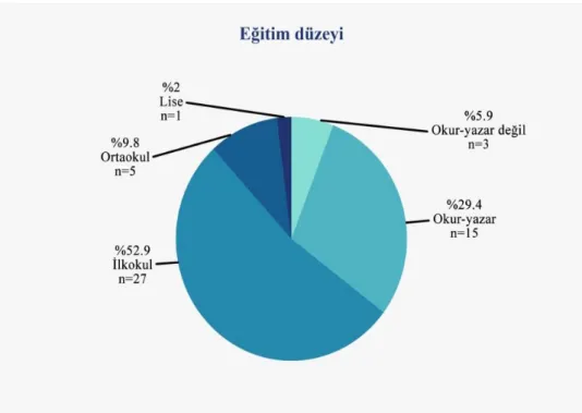ġekil 5.5: Grup1 Eğitim Düzeyi 