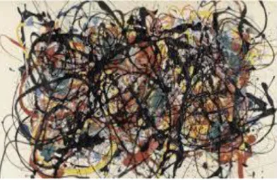 ġekil 2.10: Mike Bidlo, Pollock Değildir, Tuval Üzerine Yağlıboya, 30x60 cm, 1985  Kaynak: 