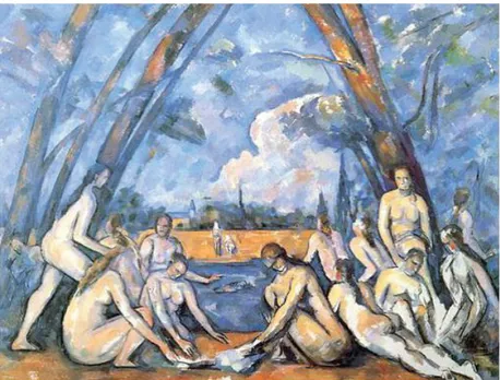 ġekil 2.11: Paul Cézanne, Büyük Banyo, 1906 civarı, T.Ü.Y.B., 208x249cm, The  National Gallery, Londra 