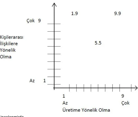 Şekil 2.1: Yönetim Tarzı Matriksi 