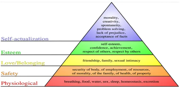 Figure 1: Maslow’s Theories (Maslow, 1943) 